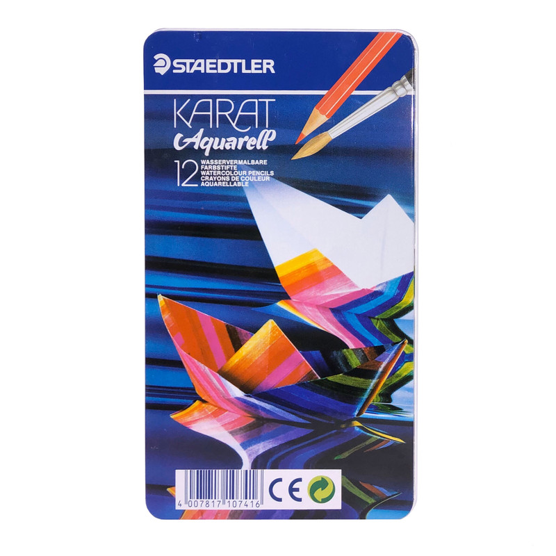 مداد آبرنگی 12 رنگ استدلر مدل KARAT کد 124