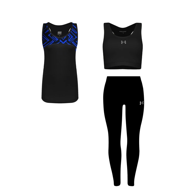 ست سه تکه لباس ورزشی زنانه مدل 1801-3601-4101