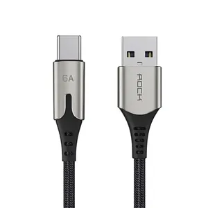 کابل تبدیل  USB به USB-C  راک مدل RCB0818 طول 1 متر
