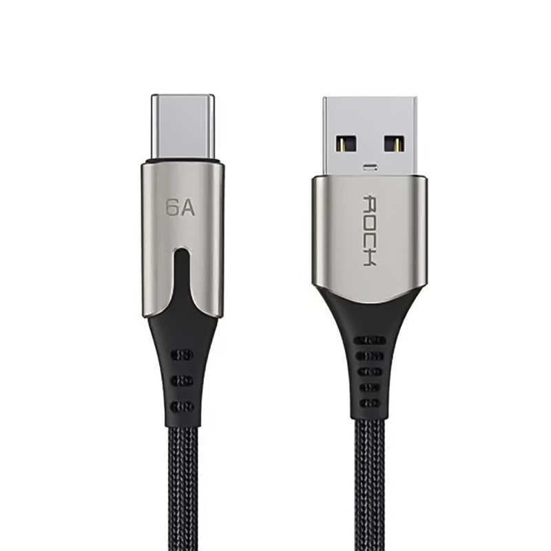 کابل تبدیل USB به USB-C راک مدل RCB0818 طول 1 متر
