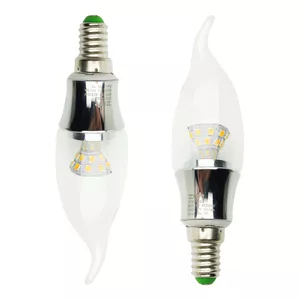 لامپ ال ای دی 5 وات زد اف آر مدل شمعی اشکی پایه E14 بسته 2 عددی
