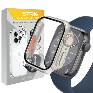 کاور اسپریگ مدل Ultra Transform مناسب برای اپل واچ Series 7 Aluminum 45mm / Series 8 Aluminum 45mm / Series 9 Aluminum 45mm به همراه محافظ صفحه نمایش