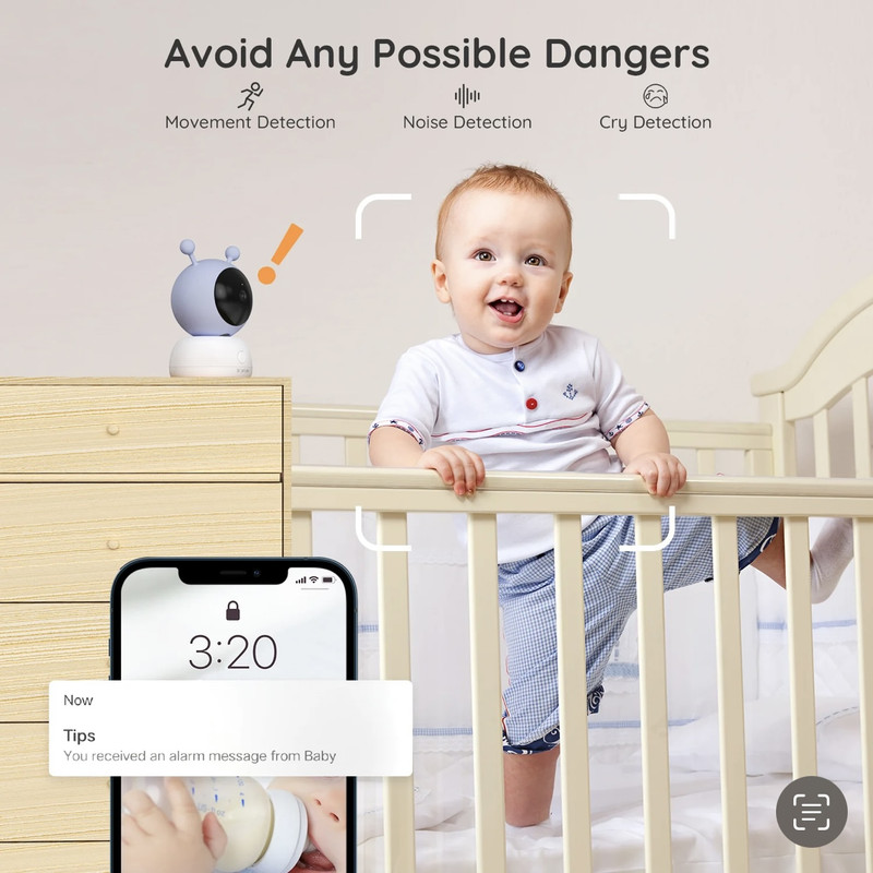 دوربین اتاق کودک بویفون مدل baby 2s دوربین اتاق کودک بویفون مدل baby 2s