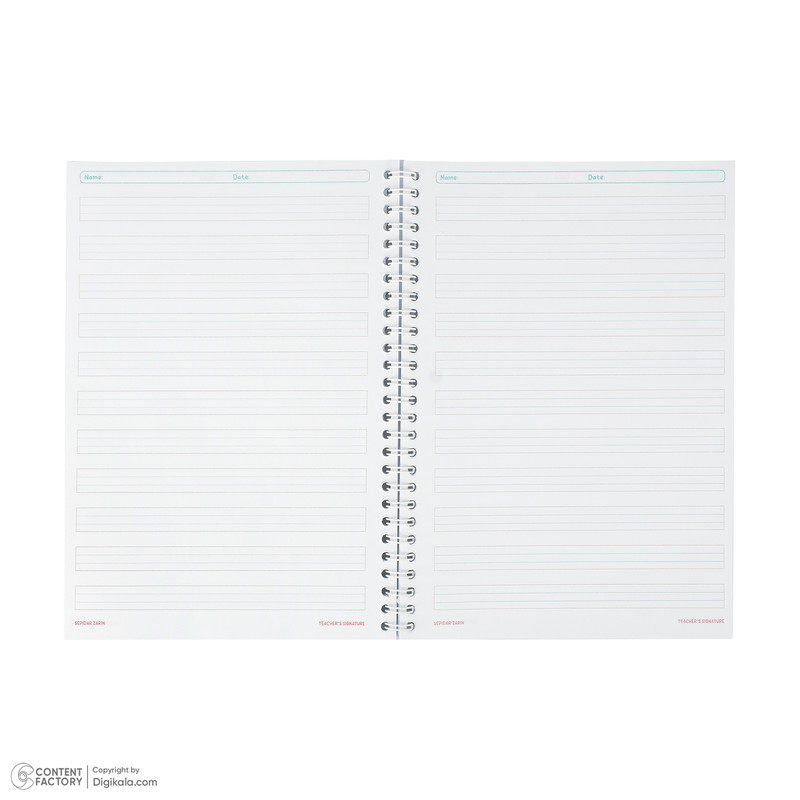 دفتر زبان 80 برگ مدل 4 خط کودکان