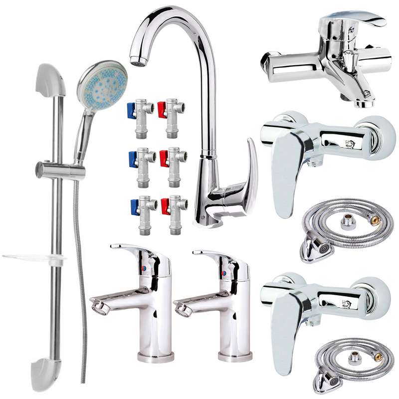 ست شیرآلات اندیکا مدل پریا PCY15 مجموعه 15 عددی