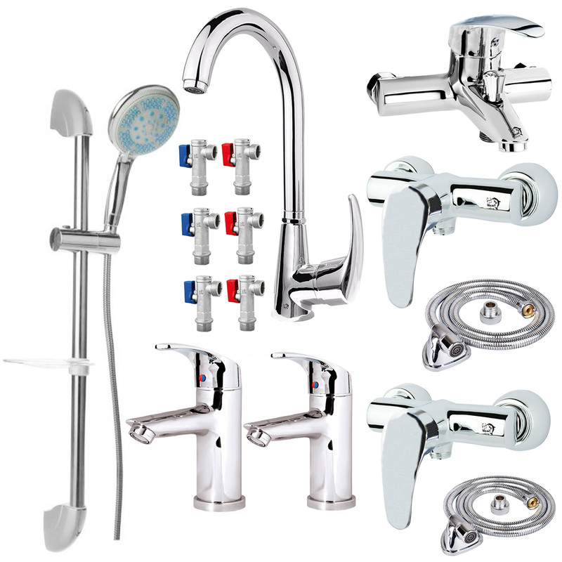 ست شیرآلات اندیکا مدل پریا PCY15 مجموعه 15 عددی