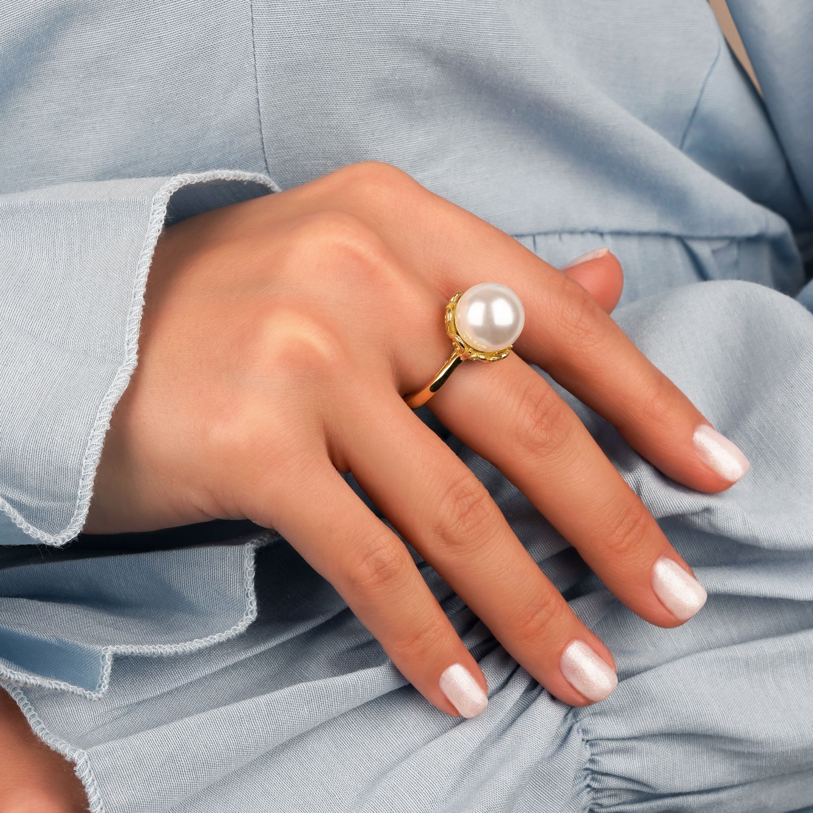 انگشتر طلا 18 عیار زنانه جواهری سون مدل 3615 -  - 4