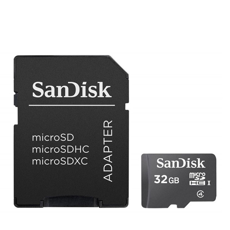 کارت حافظه microSDHC سن دیسک سری SDSDQM ظرفیت 32گیگابایت به همراه آداپتور SD