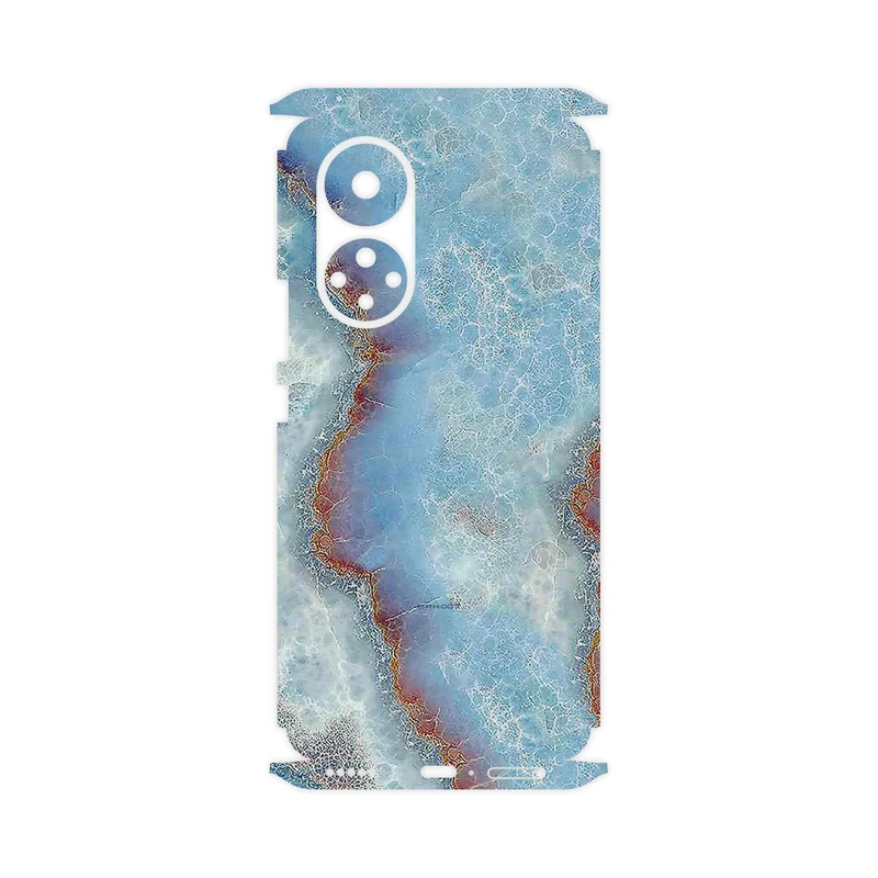 برچسب پوششی ماهوت مدل Blue_Ocean_Marble-FullSkin مناسب برای گوشی موبایل آنر 50