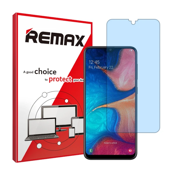 محافظ صفحه نمایش آنتی بلو ریمکس مدل HyBLU مناسب برای گوشی موبایل سامسونگ Galaxy A20 