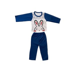 ست تی شرت و شلوار بچگانه مدل خرگوشی رنگ آبی