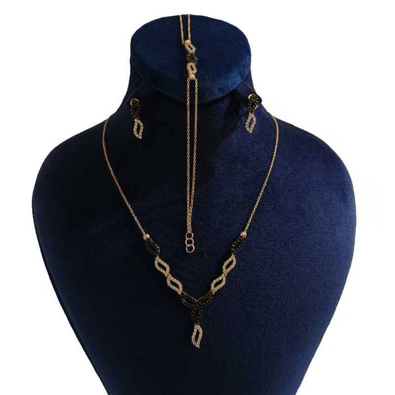 ست طلا 18عیار گالری طلای کانیار مدل M858