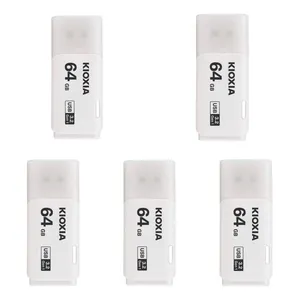 فلش مموری کیوکسیا مدل U301 USB3.2 ظرفیت 64 گیگابایت بسته 5 عددی