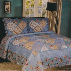 سرویس ملحفه مدل چهل تیکه کد 12 دو نفره 3 تکه