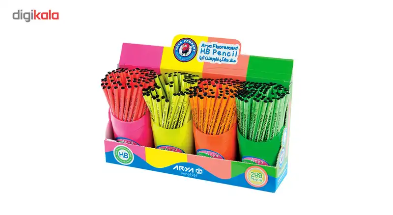 مداد مشکی اریا کد 3008 مجموعه 288 عددی