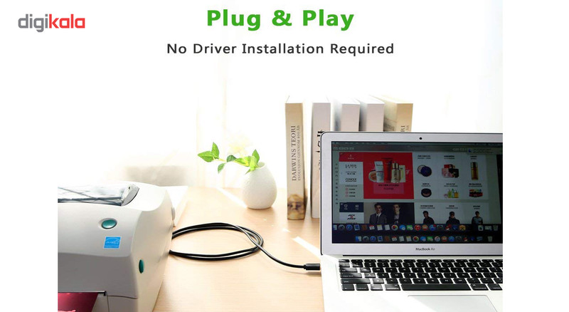 کابل 3.0 USB پرینتر یوگرین مدل US210-10372 طول 2 متر 2