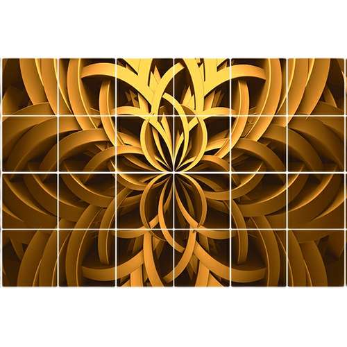 تایل سقفی آسمان مجازی طرح منبت کد 3D1405-24 سایز 60x60 سانتی متر مجموعه 24 عددی