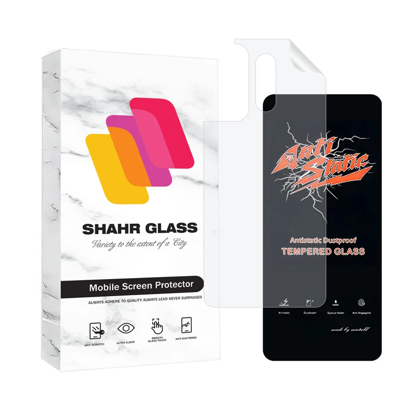 محافظ صفحه نمایش شهر گلس مدل ANTNABKSH مناسب برای گوشی موبایل شیائومی Redmi Note 13 4G به همراه محافظ پشت گوشی