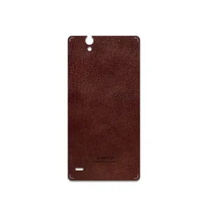 MAHOOT Natural-Leather Cover Sticker for Sony Xperia C4