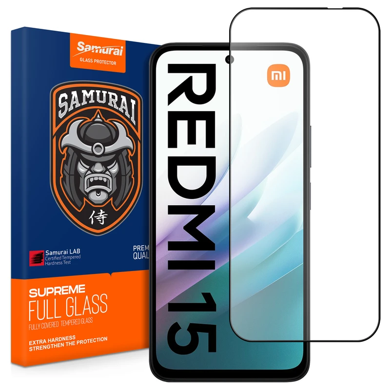 محافظ صفحه نمایش سامورایی مدل ovglass مناسب برای گوشی موبایل شیائومی Redmi 15 4G
