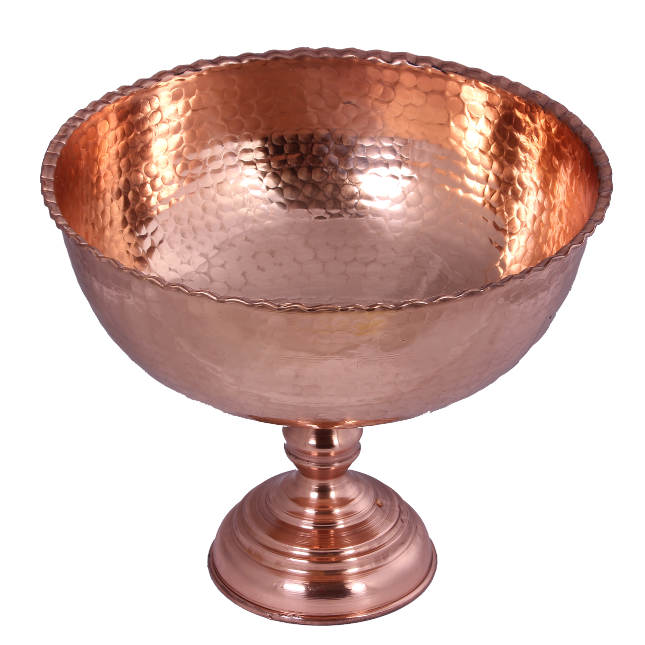 میوه خوری مسی مدل کنگره ای کد ZH83