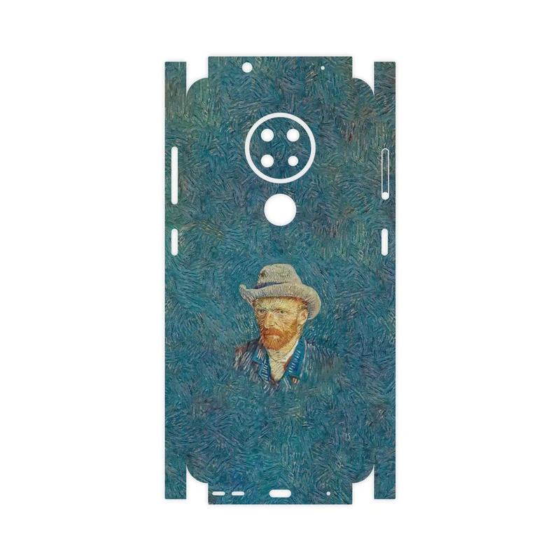 برچسب پوششی ماهوت مدل Self portrait with a gray felt hat-FullSkin مناسب برای گوشی موبایل نوکیا 6.2