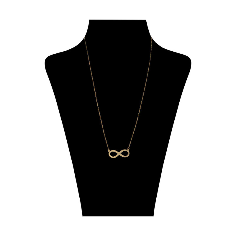 گردنبند طلا 18 عیار زنانه قیراط طرح بی نهایت کد GH4598