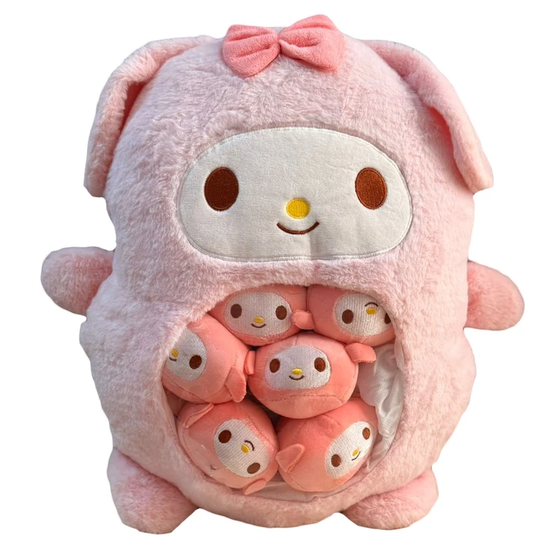 عروسک مدل ملودی بچه دار طرح کرومی کد JI110 ارتفاع 50 سانتی‌متر