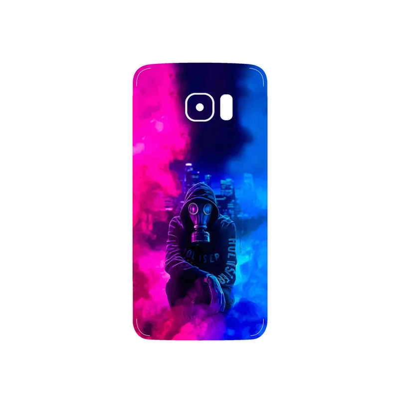 برچسب پوششی ماهوت مدل Smoke Rainbow Digital Art 2 مناسب برای گوشی موبایل سامسونگ Galaxy S7 Edge