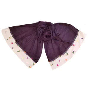 شال زنانه مدل وال اسلپ تور گلدوزی