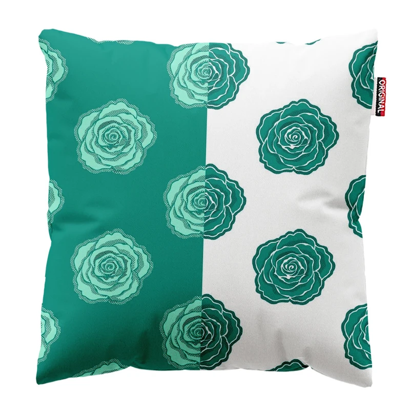 کوسن پاد آفرین طرح گل کد 2444 سایز 30*30 سانتی متر