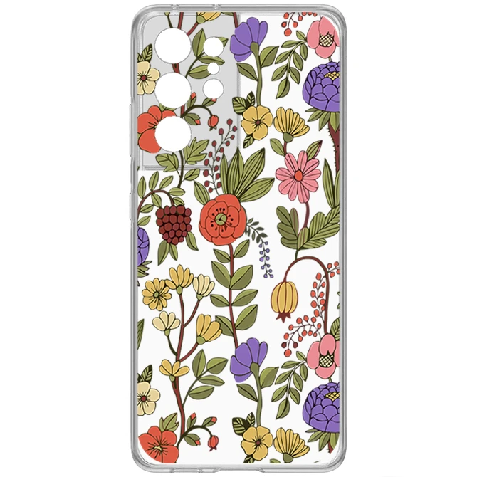 کاور طرح Tiny Flower مناسب برای گوشی موبایل سامسونگ Galaxy S21 Ultra