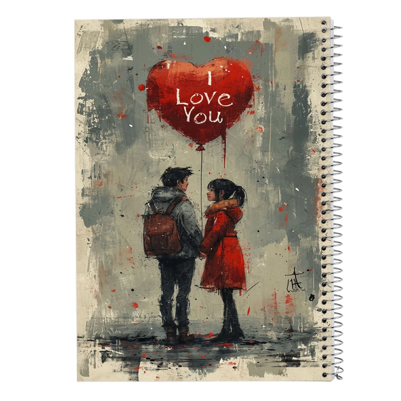 دفتر لیست خرید 50 برگ مدوپد مدل عاشقانه love کد DF14220