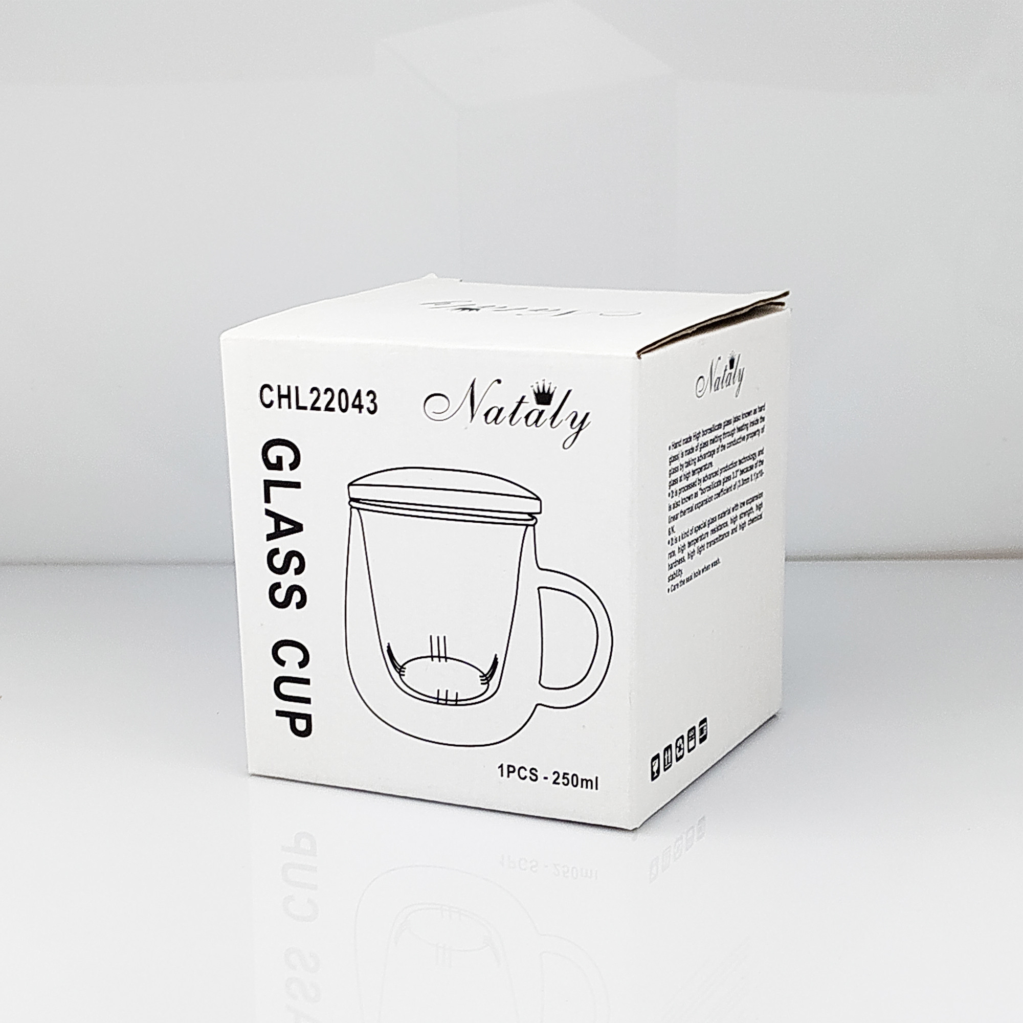 لیوان دمنوش ساز ناتالی مدل بامبو کد 250ML