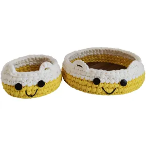 سبد قلاب بافی تریکو مدل خرسی کدwsz74