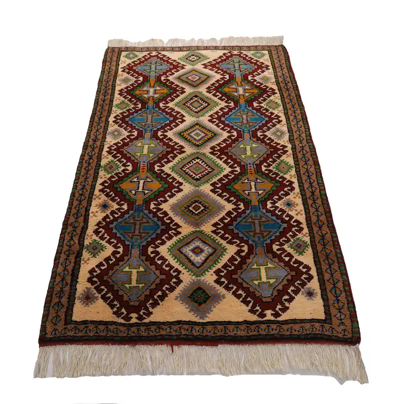 فرش دستباف دو متری طرح خراسان کد 4020519