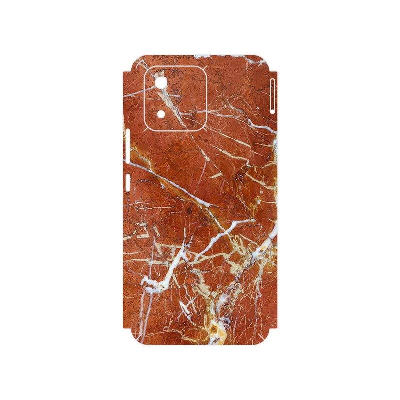 برچسب پوششی ماهوت مدل Red Marble مناسب برای گوشی موبایل آنر X5