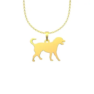 گردنبند طلا 18 عیار زنانه مدوپد مدل سگ کد J2-1-1235
