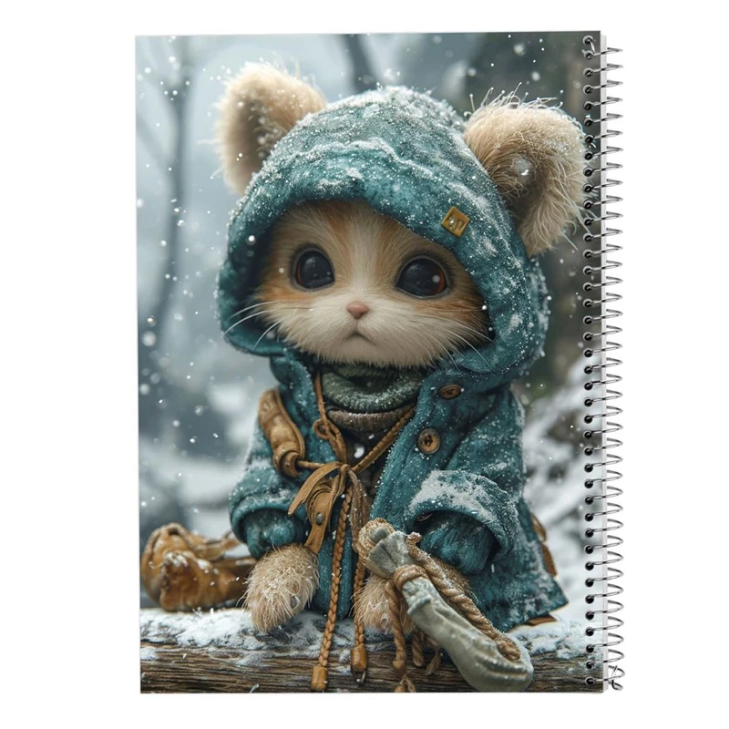 دفتر ژورنال نویسی 50 برگ مدوپد مدل نقطه ای طرح حیوانات فانتزی کد DF16461