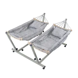 گهواره سنتی نوزاد مدل دوقلو طرح رایان