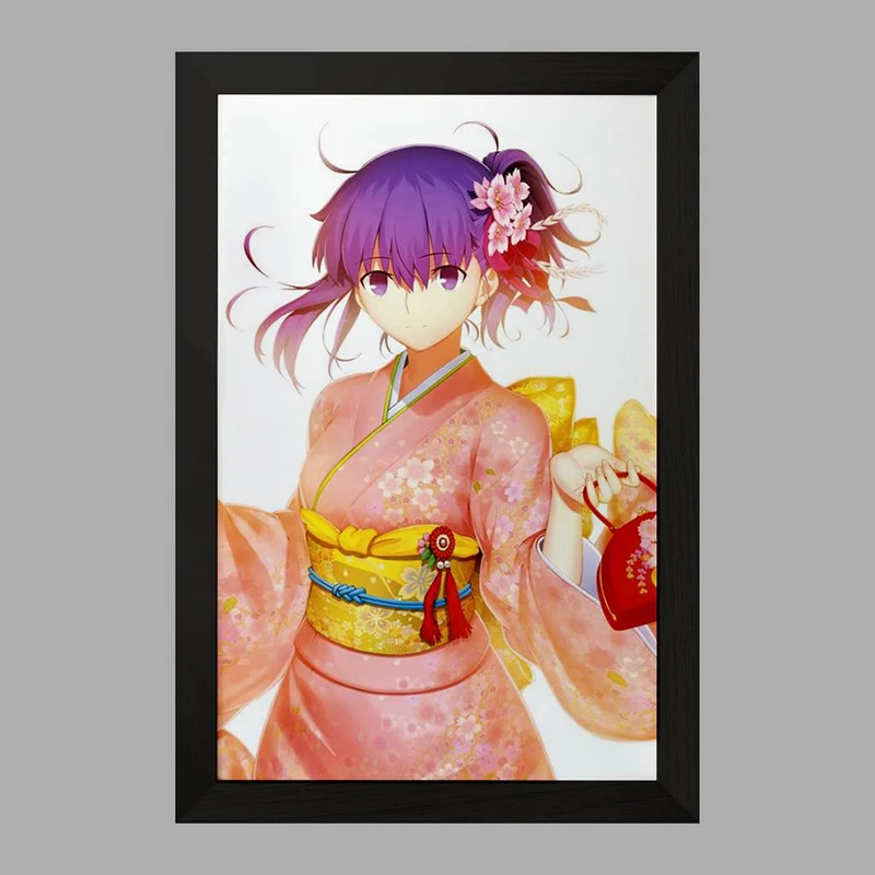 تابلو خندالو مدل ساکورا انیمه فیت استی نایت Fate Stay Night  کد 22740