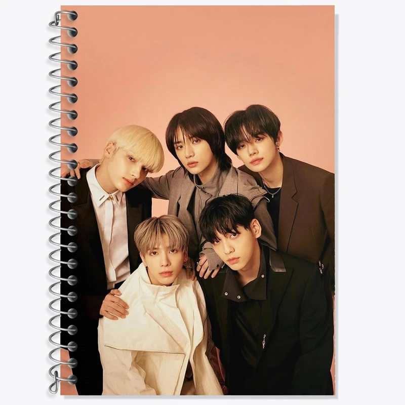 دفتر زبان 50 برگ خندالو مدل دو خط طرح گروه تی اکس تی TXT کد 11837