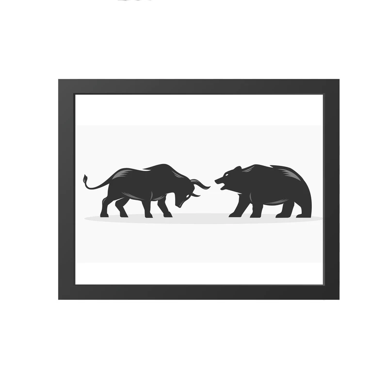 تابلو مدل دکوراتیو بازارمالی و ارز دیجیتال کد 1