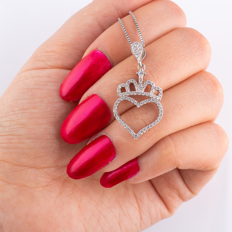 گردنبند نقره زنانه مدل AMT_M018