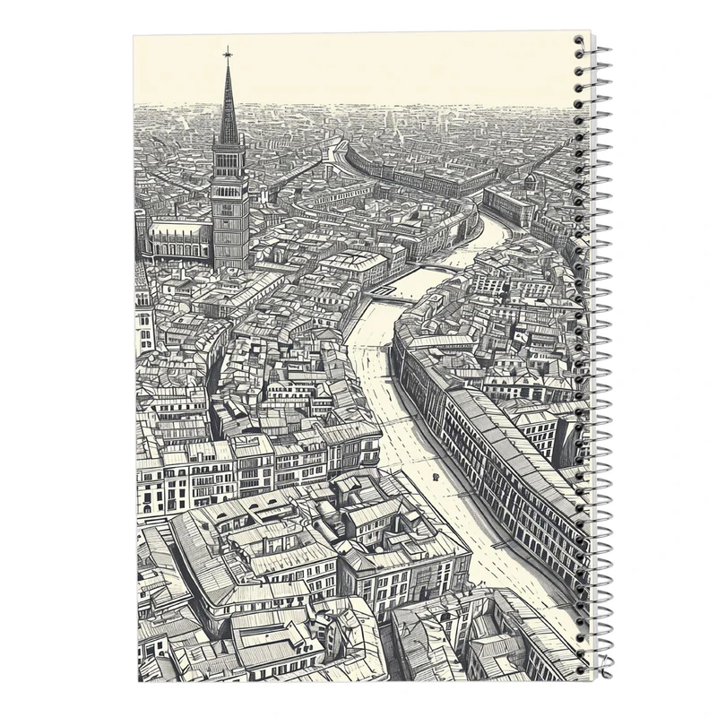 دفتر مشق 50 برگ مدوپد مدل نقشه کد DF15524