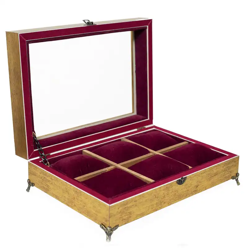 جعبه ساعت مدل 6 خانه خش دار