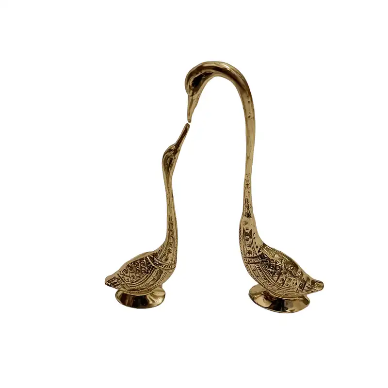 مجسمه برنجی مدل قوهای عاشق کد H-2009 بسته 2 عددی