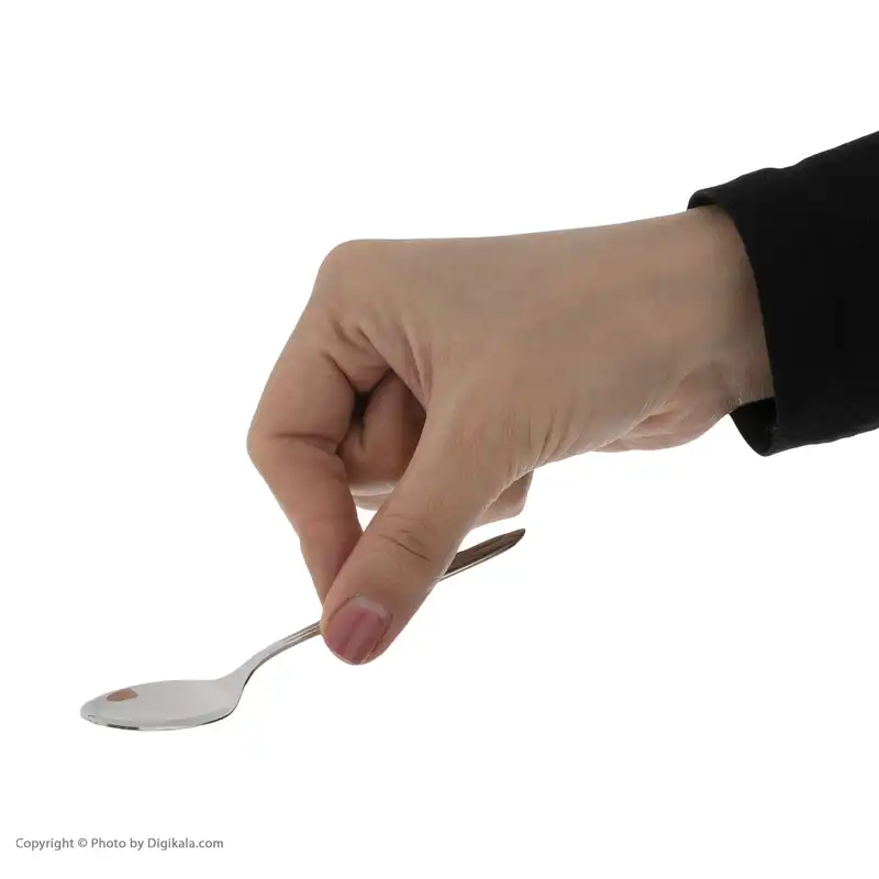 قاشق چای خوری ناب استیل مدل Palermo بسته 6 عددی