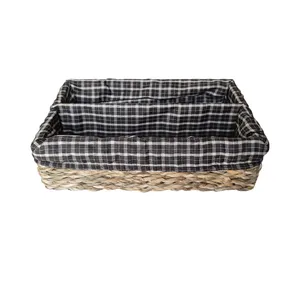 جای کارد و چنگال مدل حصیری دو خانه کد 100