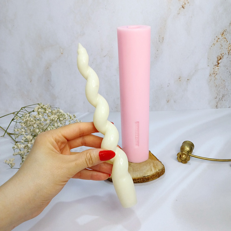 قالب شمع کوشا اکسسوری مدل قلمی مارپیچ